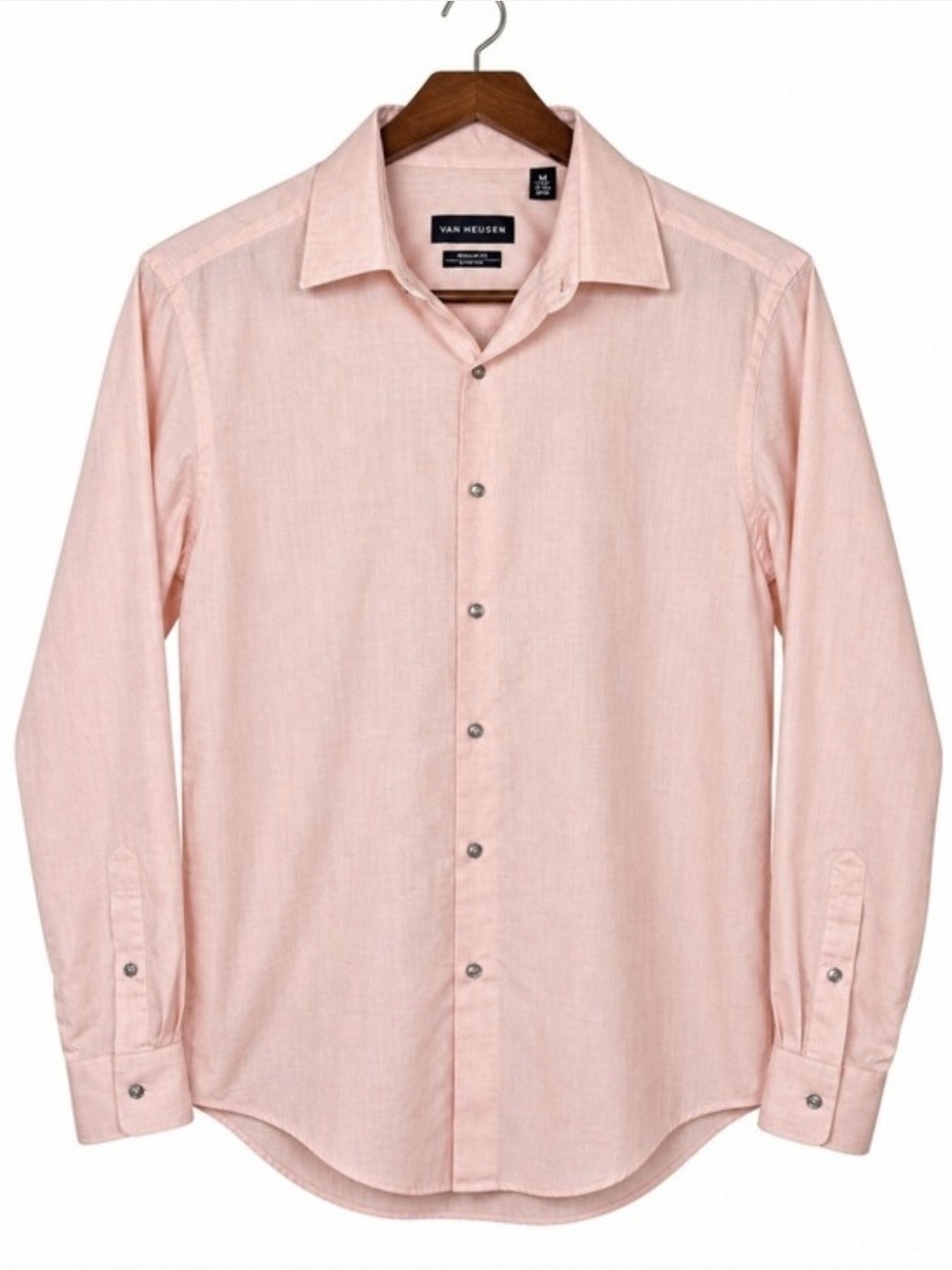 Van Heusen Slim Fit Peach Dress Shirt – Men’s Medium 15–15½ 32/33
